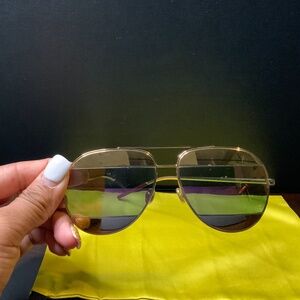 Rose Gold/Pink Christian Dior Sunglasses
